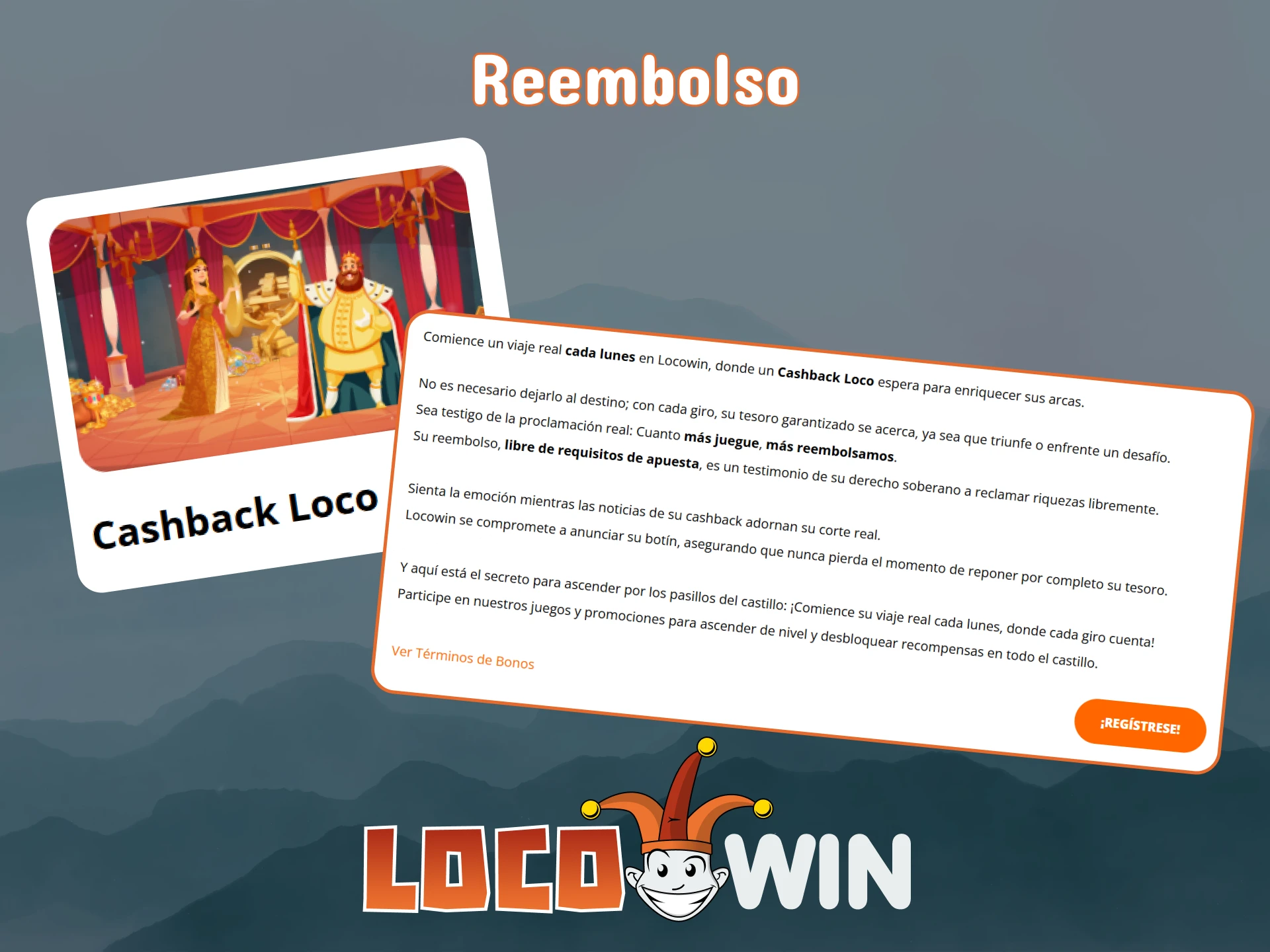 Descubre el bono de reembolso de LocoWin.
