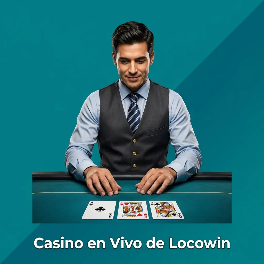 Casino en vivo de Locowin con crupieres reales, ruleta, blackjack, baccarat y game shows en directo