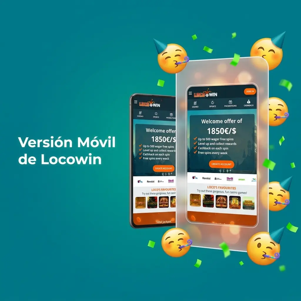 Versión móvil de Locowin en smartphone y tablet: acceso al casino sin app desde cualquier navegador